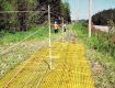 Biobarrier root control installed to stop vegetation growth